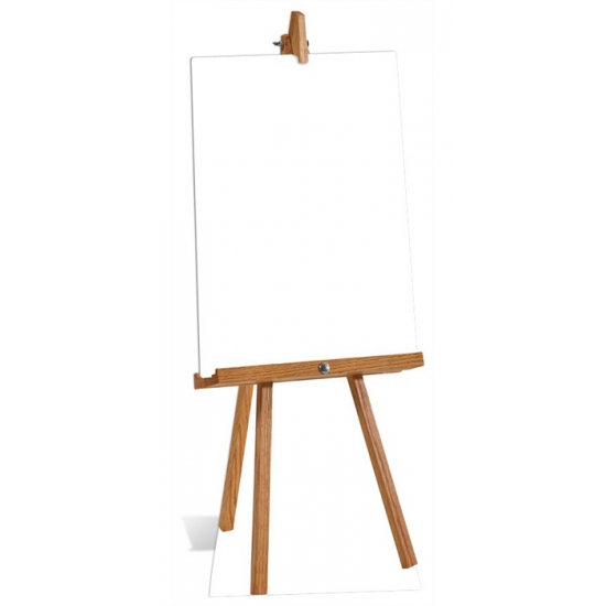 leeg schilderij op een ezel